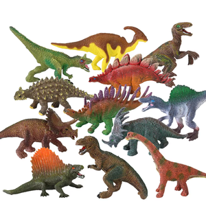 Ensemble de modèles de dinosaures réalistes en PVC écologiques, jouets éducatifs pour la petite enfance, jouets cognitifs, figurines d'animaux en résine - Product Image 1