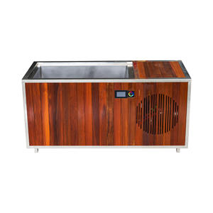 Bañera de Inmersión Fría de Diseño Moderno para Hoteles, Bañeras de Spa de Cedro Rojo, Bañeras de Hielo de Madera de Hemlock con Cubierta - Product Image 2