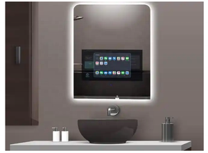 Écran tactile étanche Led Android Smart <span class=keywords><strong>TV</strong></span> Salle de bain <span class=keywords><strong>Miroir</strong></span> magique Haut-parleurs intégrés - Product Image 4