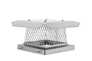 Cache-chimney à fixation par boulons pour cheminée simple avec grille de protection pour cheminée en terre cuite, couvercle de cheminée simple, aérateur de toit - Product Image 2