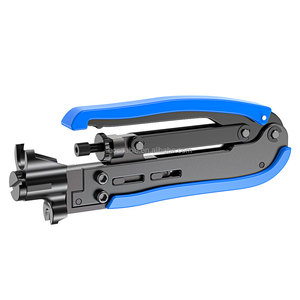 Bán buôn có thể điều chỉnh <span class=keywords><strong>F</strong></span> Đầu nối RG6 RG59 <span class=keywords><strong>rg7</strong></span> RG11 cáp đồng trục crimper kìm nén Uốn Tóc bồng công cụ - Product Image 1