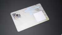 Credencial de Acceso para Compras Personalizada y Elegante con Banda Magnética y Zona para Firma
