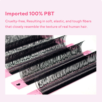 Cils artificiels U YY Fluffy, bande fine et douce, port confortable, légers, aspect naturel pour le maquillage quotidien des yeux