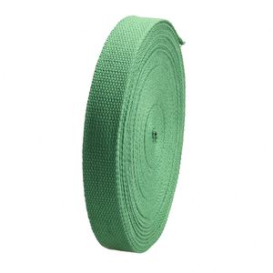 Custom High Quality Tenacity Herringbone Cotton Webbing Solid Color for Bag <b>Strap</b> - Product Image 1