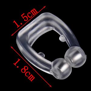 OEM工場販売 医療用シリコン製 磁気式いびき防止ノーズクリップ 大人用シリコンいびき防止ノーズクリップ - Product Image 3