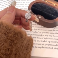 Anneaux de dragon en cristal de cuivre et de laiton minimalistes populaires européens et américains, anneaux ouverts ajustables pour femmes, bijoux