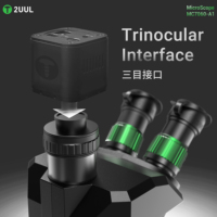 Microscopio Trinocular 2UUL MC7060-A1 con Base Grande para Reparación de Placas Base de Teléfonos Móviles, Microscopio con Zoom de 7-60X para Soldadura de PCB