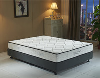 Matelas de lit compressé hypoallergénique King Size en tissu, latex et mousse à mémoire de forme, matelas à ressorts ensachés enroulable pour hôtel, livré en boîte