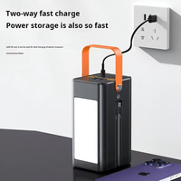 Batterie externe portable 120000mAh avec entrée Type-C Micro USB, lumière LED, charge rapide multi-ports pour l'Afrique, utilisation en extérieur en cas d'urgence