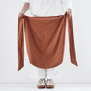 Özel katı Vintage büyük kapasiteli boy kadınlar yıkanmış keten kumaş omuz sepet alışveriş çantası iç cebi ile - Product Image 3