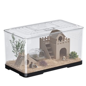 <span class=keywords><strong>Jaula</strong></span> Ecológica para Hámster, Villa Extra Grande, Transpirable, <span class=keywords><strong>Casa</strong></span> para Hámster Dorado, Nido de Escondite, <span class=keywords><strong>Jaula</strong></span> Transparente de Acrílico - Product Image 3