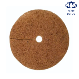 Sustainable Round Coconut Coir Mulch <b>Mat</b> <b>for</b> Tree Bases Eco Friendly Moisture Retaining Cover <b>for</b> <b>Gardens</b> and Nurseries - Product Image 1