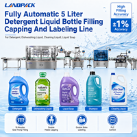 Machine de remplissage et d'embouteillage automatique pour bouteilles de lessive, de savon liquide, de shampoing et de liquide vaisselle