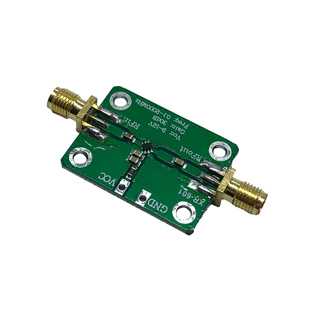 RF Wideband Amplifier with 30dB Gain Medium Power Low Noise LNA for Electronic Components (0.1-2000MHz)