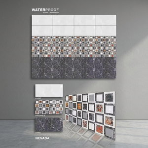 Azulejos de Porcelana Esmaltada Digitalmente de 300x600 mm, Diseño Cúbico Brillante, 12x24, 30x60 cm, para Paredes Interiores/Exteriores de Baños - Product Image 3