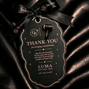 Cartes de remerciement personnalisées en carton noir 500g avec estampage à chaud <span class=keywords><strong>or</strong></span> <span class=keywords><strong>champagne</strong></span> et œillets métalliques pour entreprises. - Product Image 1