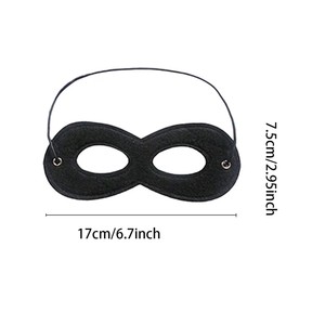 Máscaras de ojos de superhéroe de fieltro para niños y adultos, accesorios de disfraces para Halloween, Navidad, suministros para fiestas de cumpleaños - Product Image 5