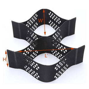 โครงสร้างการเก็บรักษาดิน HDPE พลาสติก <span class=keywords><strong>Geocell</strong></span> แบบเรียบ/มีรูพรุนสำหรับผนังสูงชันกลางแจ้ง - Product Image 1