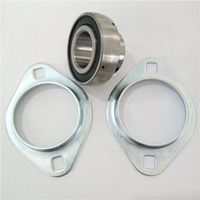 Unité de roulement à billes à bride ovale PFT20TF 20 mm avec boîtier en acier pressé PFT 20 TF PFT 47+YAR 204-2F Roulement interchangeable USPFL204