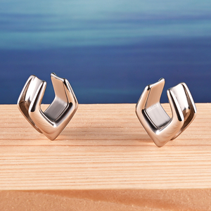 Evorte, dilatateur d'<span class=keywords><strong>oreille</strong></span> hexagonal en acier inoxydable argenté tibétain, tunnel en argent, dilatateur d'<span class=keywords><strong>oreille</strong></span>, bijoux de piercing - Product Image 6