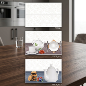 Carreaux de mur en céramique décoratifs colorés 300x450mm finition brillante images imprimées par HD parfaites pour l'intérieur de la salle à manger 12x18 pouces - Product Image 6