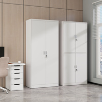 Armoire de rangement de bureau robuste Homniture en acier, 4 portes pleines, double verrouillage, assemblage KD, classeur métallique pour dossiers