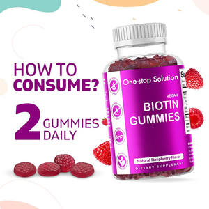 Gomitas de vitaminas veganas para cabello delicioso con suplemento de biotina para cabello y uñas de vitamina C para mujeres y hombres - Product Image 3