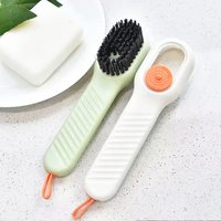 Brosse à chaussures multi-usages de haute qualité à poils doux, brosse à chaussures automatique avec ajout de liquide, outil de nettoyage ménager