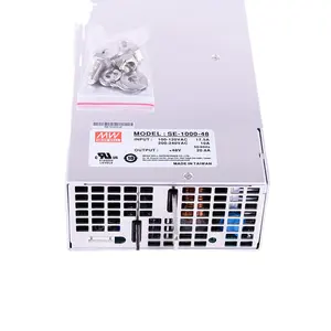 Meanwell AC-DC SMPS ประเภทปิด 1000W 48V 20.8A SE-1000-48 แหล่งจ่ายไฟสลับเอาต์พุตเดียว