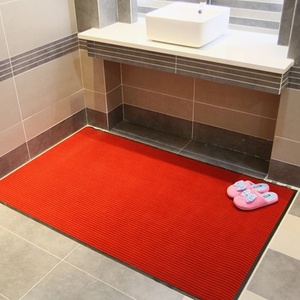 Laiwu nhà máy bán buôn thảm cửa có thể giặt Polyester kim cảm thấy sọc thảm - Product Image 6