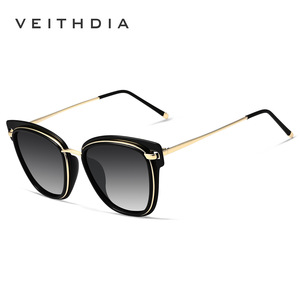 Gafas de Sol Polarizadas para Mujer Veithdia, Lentes TAC UV400, Marco de Metal y Plástico, Protección Solar para Viajes, Modelo 3038 - Product Image 5