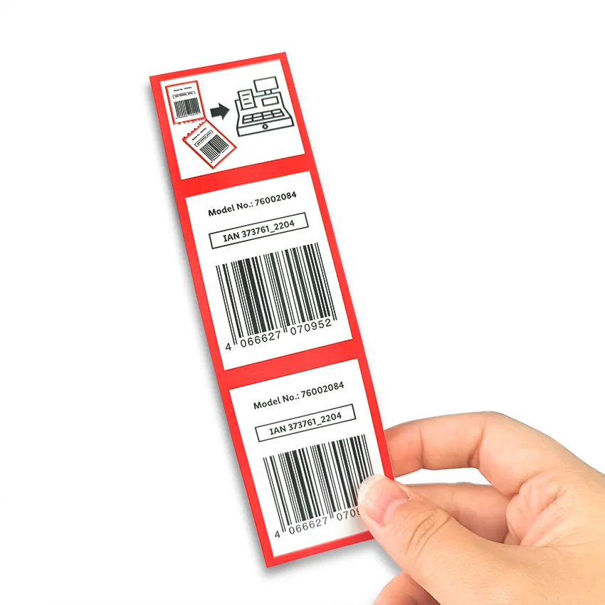 Stampa impermeabile personalizzata o bilancia per codici a barre in bianco adesivo per la spedizione di etichette in carta termica autoadesiva per supermercati