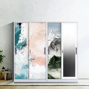Acier almirah <span class=keywords><strong>photo</strong></span> 3 portes acier impression armoire impression personnalisée armoire métal casier armoire acier almirah armoire - Product Image 4