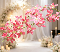 Vigne de jasmin artificielle réaliste en plastique, faite à la main, longue durée, pour décoration florale suspendue au plafond pour la maison