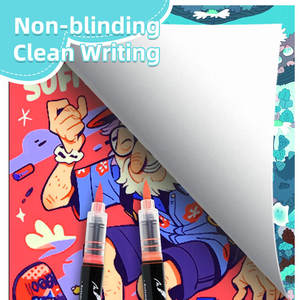 Nouveau marqueur acrylique liquide droit <span class=keywords><strong>de</strong></span> 120 couleurs avec tête souple et <span class=keywords><strong>encre</strong></span> acrylique permanente pour la conception artistique des étudiants et le marquage - Product Image 2