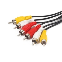 3 RCA Câble Audio Vidéo Composite Cordon AV Plomb pour TV,DVD,VCD et plus