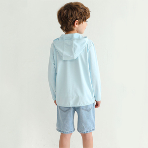 Nuova Abbigliamento <span class=keywords><strong>Sportivo</strong></span> per Bambini con Protezione Solare, <span class=keywords><strong>Top</strong></span> Sportivi Anti-UV, Giacca Leggera Estiva con Cappuccio per Ragazzi e Ragazze - Product Image 4