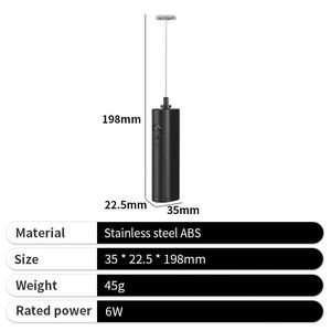 เครื่องตีฟองนมไฟฟ้าแบบมือถือขนาดเล็กพกพาสะดวก สีดำ สำหรับกาแฟ - Product Image 4