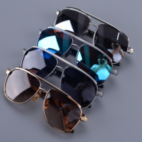 Lunettes de soleil de navigation OEM personnalisées en titane, double pont, monture intégrale, branches en acétate, protection UV400, légères, durables, unisexe, marque privée