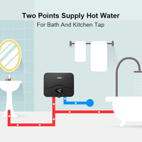 Chauffe-eau électrique instantané personnalisé 220V avec affichage numérique LED 6000W sans réservoir pour cuisine, chauffe-eau instantané sous évier