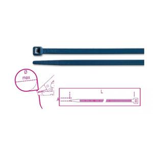 BETA - BMBX1536 Attaches de câble en nylon, bleu, détectables par des détecteurs de métaux (multi-pack) - EAN 8013629250437 ELEMENTS FOR FIXING - Product Image 1