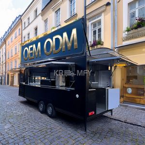 Camionnette de restauration entièrement équipée pour café, popcorn et glaces, remorque de vente de nourriture mobile, camiones de comida - Product Image 6