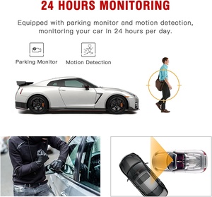 <span class=keywords><strong>7</strong></span> inch HD tầm nhìn ban đêm ống kính kép xe Dash Cam 1080P Màn hình cảm ứng phát hiện chuyển động giám sát bãi đậu xe ô tô lái xe hộp đen - Product Image 6