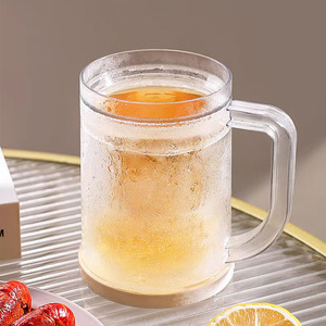 Ice-making <b>cup</b> with double-layer ice-<b>cold</b> design, beer mug, creative summer water bottle, double-layer refrigerator freezer - Product Image 3