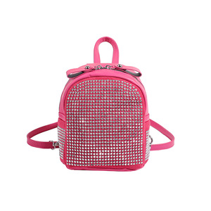 Bright Street Trend Fashion Western Style Summer New Simple <b>Large</b> <b>Capacity</b> Casual Rhinestone PU <b>Backpack</b> Tanjing - Product Image 1