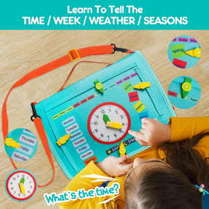 Bolsa de tablero ocupado para niños pequeños de fieltro Montessori de color ligero personalizada para el <span class=keywords><strong>desarrollo</strong></span> de inteligencia de educación temprana - Product Image 5