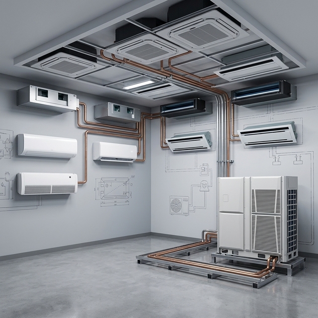 Commercial Use Supermarket Shopping Mall Hotel VRF VRV System Central Air Conditioner Central Air Conditioner VRF VRV System Air