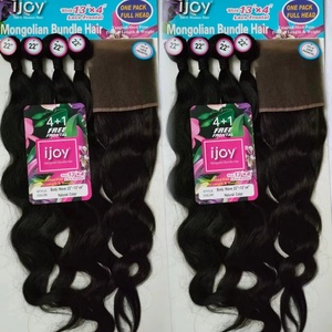 KEMY HAIR Wholesale Blend Hair Bundles 13*4 HD <strong>Lace</strong> Front Straight Blend Human Hair <strong>Lace</strong> Front <strong>WIgs</strong> for Black Women - Product Image 1