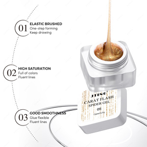 Jting thiết kế mới nhất 6 màu sắc Carat <span class=keywords><strong>Flash</strong></span> Spider gel sơn móng tay một bước hình thành gel đánh bóng OEM bán buôn Nail Nguồn cung cấp nghệ thuật - Product Image 3