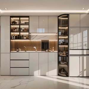 <b>Wine</b> <b>Cabinet</b> <b>with</b> Durable Wood Construction Elegant Design Easy Assembly <b>Wine</b> <b>Racks</b> - Product Image 1